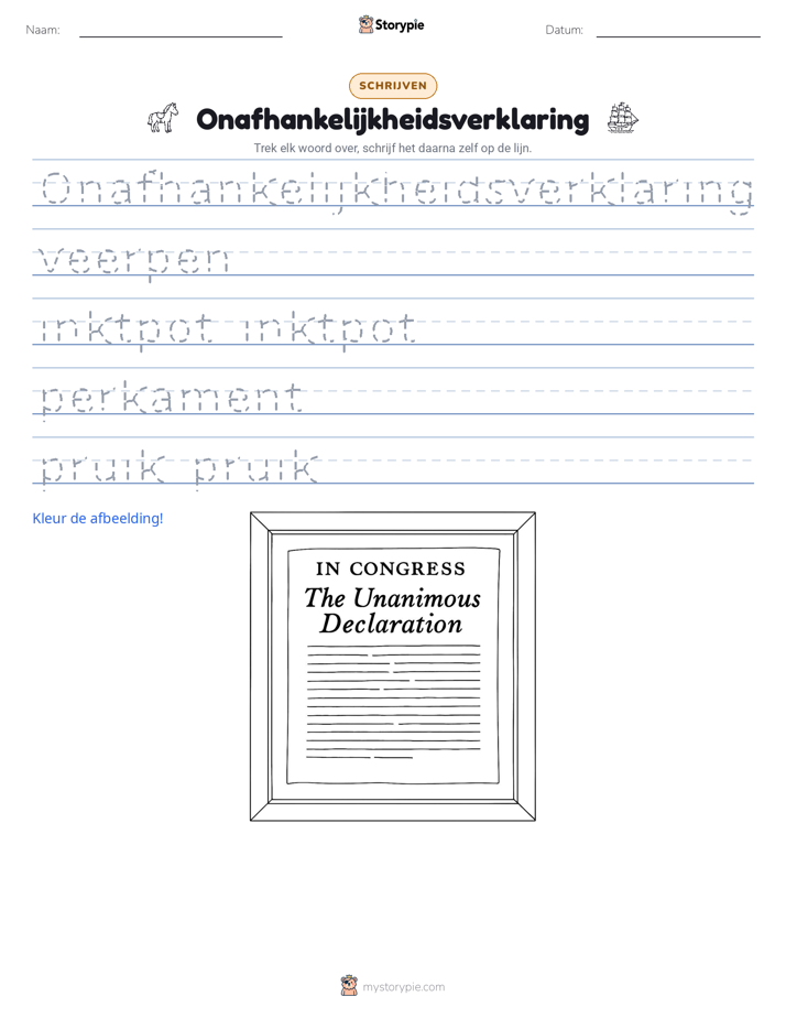 Schrijf Oefening