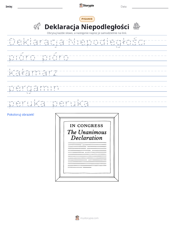 Ćwiczenie Pisania