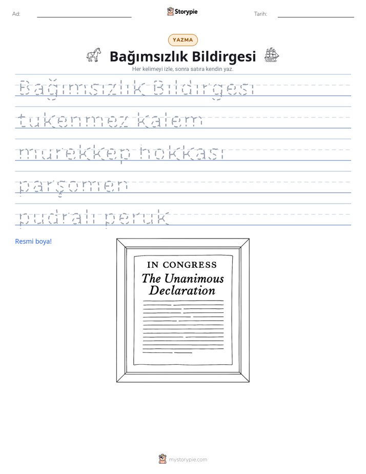 Yazma Pratiği