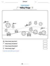 Valley Forge printable worksheet preview