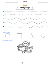 Valley Forge printable worksheet preview