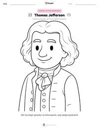 Podgląd drukowalnego arkusza ćwiczeń Thomas Jefferson