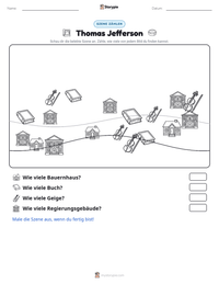 Thomas Jefferson druckbare Arbeitsblatt Vorschau