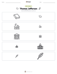 Thomas Jefferson printable worksheet preview