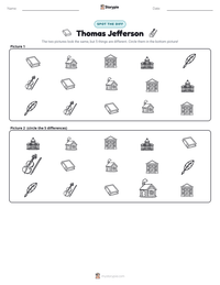 Thomas Jefferson printable worksheet preview