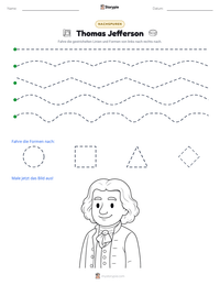 Thomas Jefferson druckbare Arbeitsblatt Vorschau