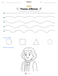 Thomas Jefferson printable worksheet preview