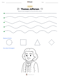 Anteprima della scheda stampabile di Thomas Jefferson