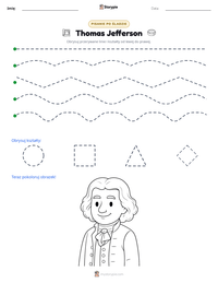 Podgląd drukowalnego arkusza ćwiczeń Thomas Jefferson