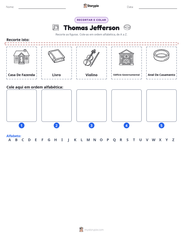 Recortar & Colar Alfabeto