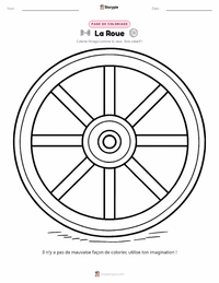 Page de coloriage La Roue pour les enfants