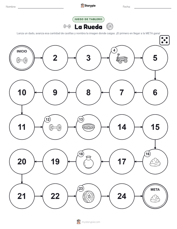 Juego de Rueda y Avanza