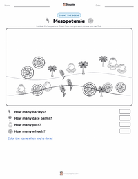 Mesopotamia printable worksheet preview