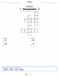 Mesopotamia printable worksheet preview