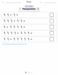 Mesopotamia printable worksheet preview