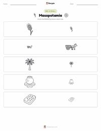 Mesopotamia printable worksheet preview