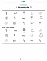 Mesopotamia printable worksheet preview