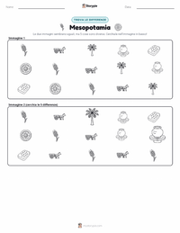 Anteprima della scheda stampabile di Mesopotamia