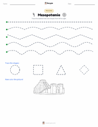 Mesopotamia printable worksheet preview