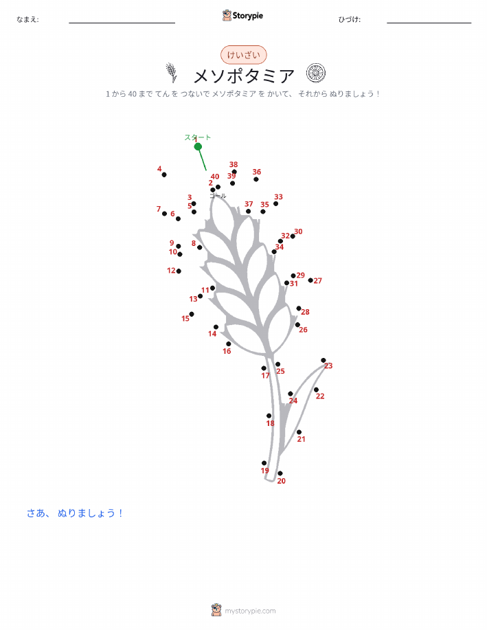 点つなぎ