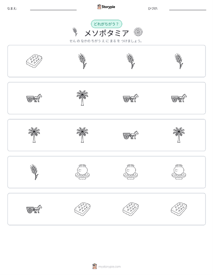 異なるものを見つけよう