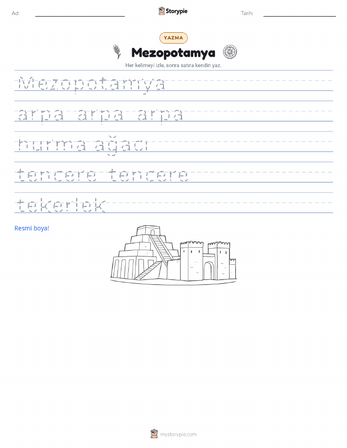 Yazma Pratiği