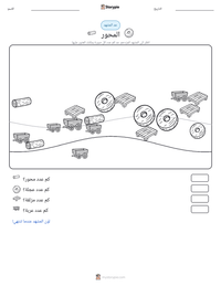 معاينة ورقة العمل القابلة للطباعة المحور