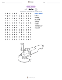 Axle printable worksheet preview