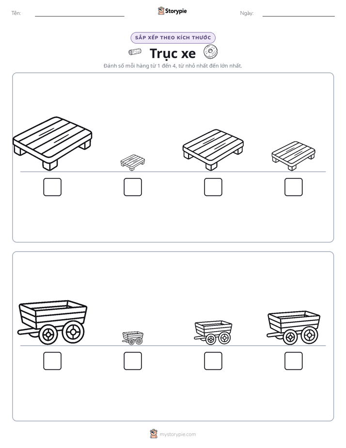 Thứ Tự Kích Thước