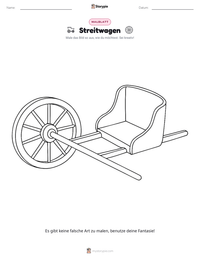 Streitwagen druckbare Arbeitsblatt Vorschau