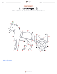 Streitwagen druckbare Arbeitsblatt Vorschau