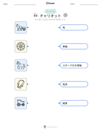 チャリオット の印刷可能ワークシートプレビュー