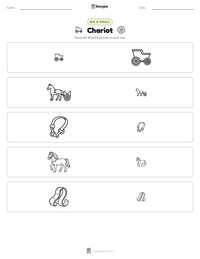 Chariot printable worksheet preview