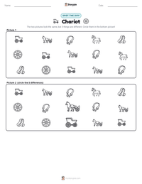 Chariot printable worksheet preview