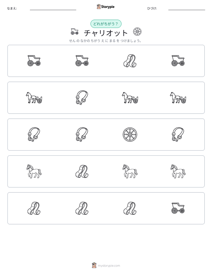 異なるものを見つけよう