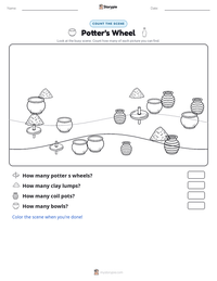 Potter's Wheel printable worksheet preview