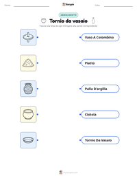 Anteprima della scheda stampabile di Tornio da vasaio