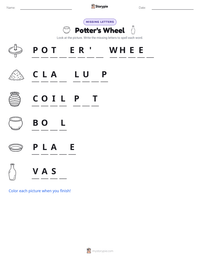 Potter's Wheel printable worksheet preview