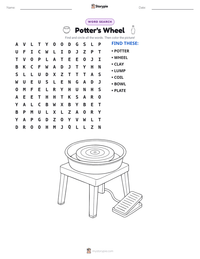 Potter's Wheel printable worksheet preview