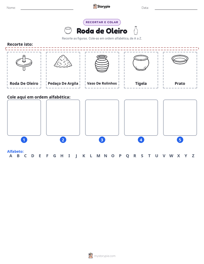 Recortar & Colar Alfabeto
