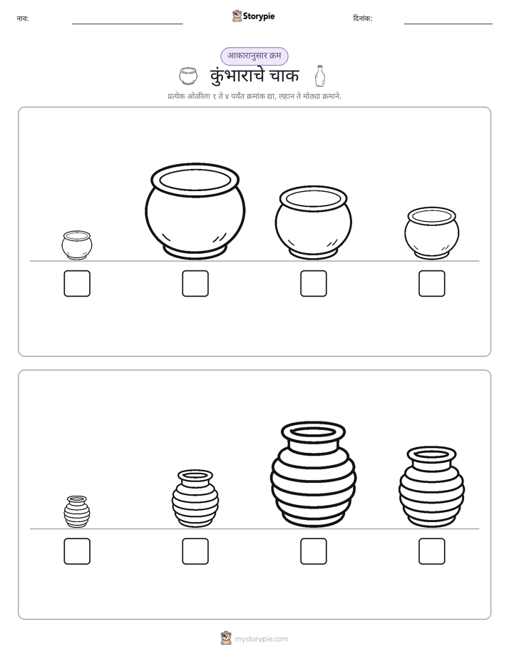 आकार क्रम