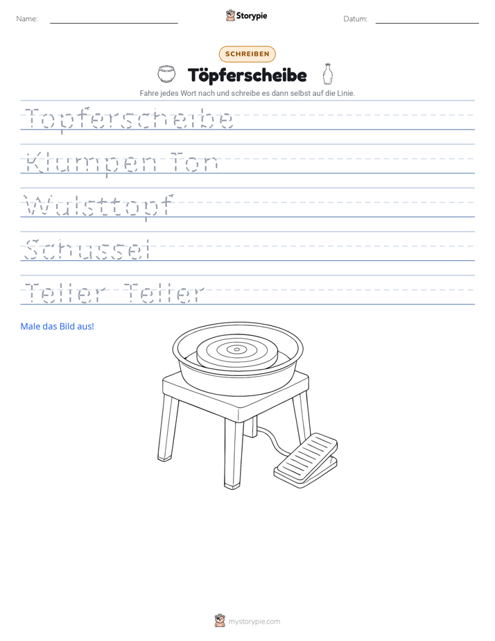 Schreibübung
