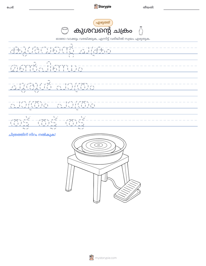 എഴുത്ത് പരിശീലനം