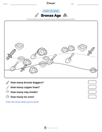 Bronze Age printable worksheet preview
