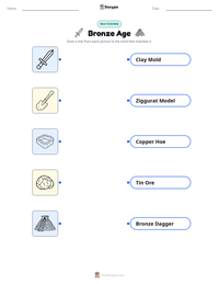 Bronze Age printable worksheet for kids