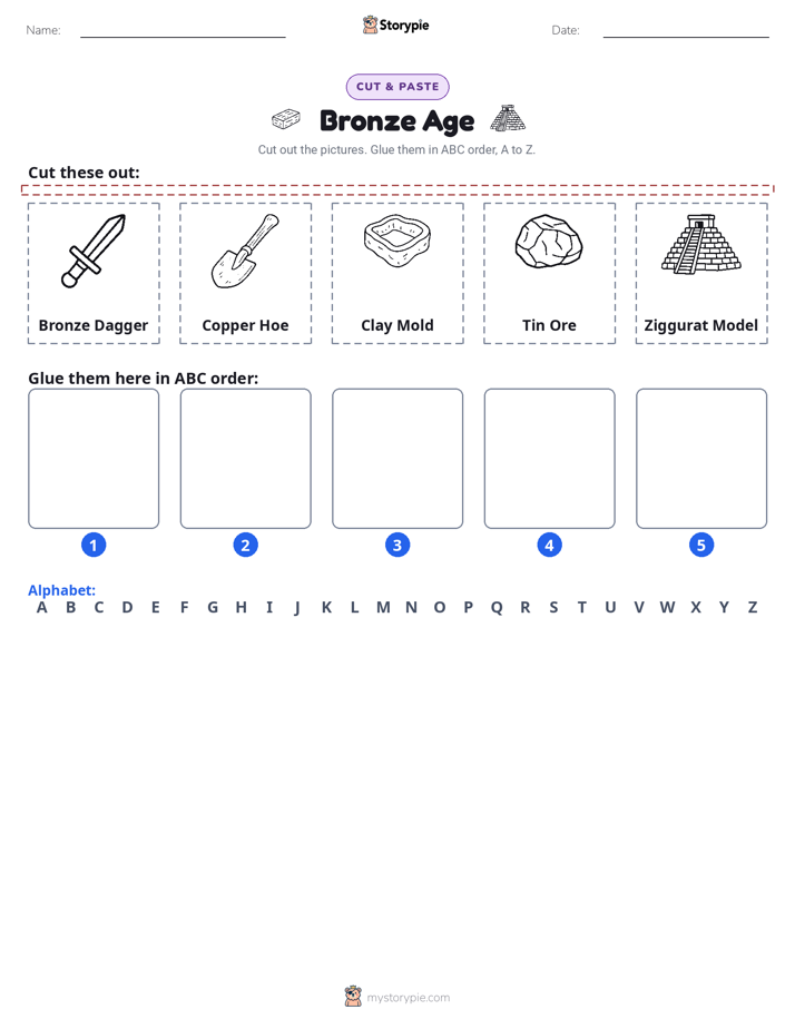 Cut & Paste Alphabet