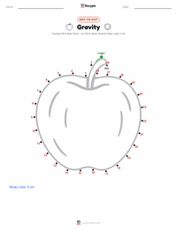 Gravity printable worksheet preview