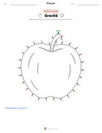 Aperçu de la feuille de travail imprimable Gravité