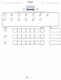 Gravity printable worksheet preview