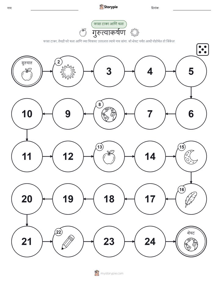 रोल & हलवा खेळ